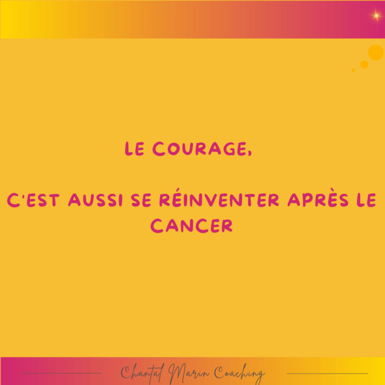 Le cancer t’a pris beaucoup de choses. Mais il t’a aussi offert une chance…
