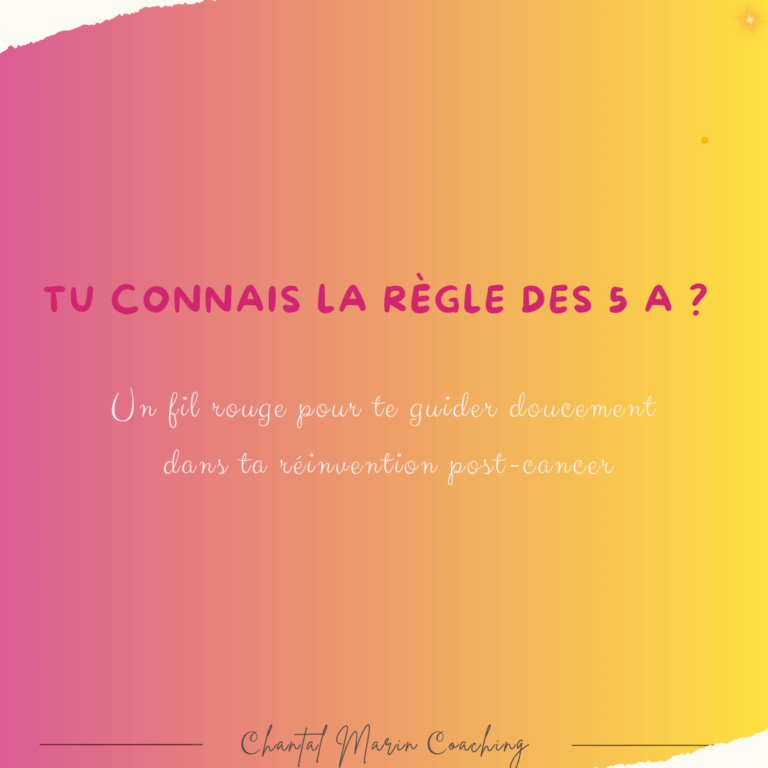 Tu ne connais pas la règle des 5 A ? Et c’est normal !